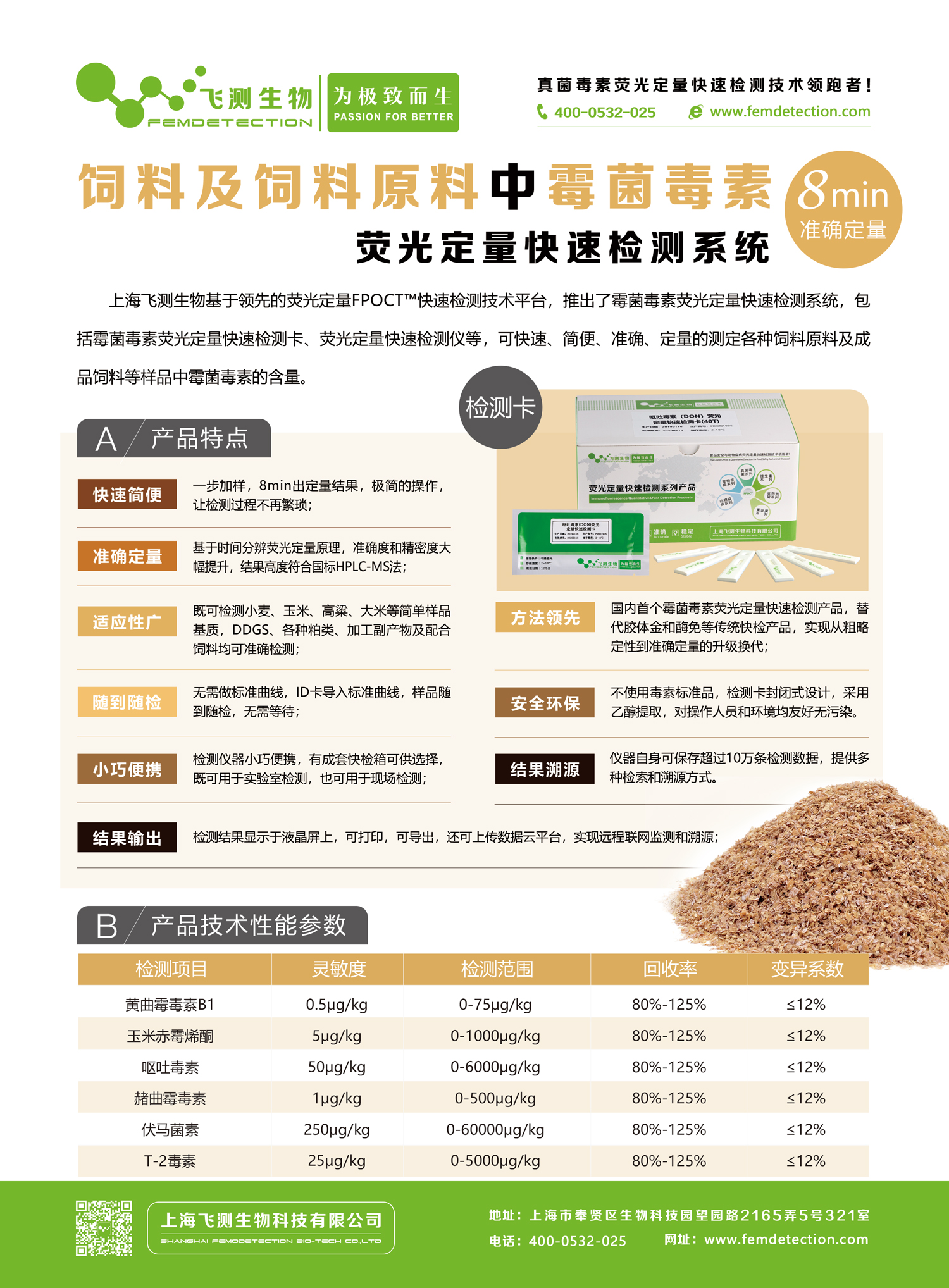 飼料霉菌毒素快速檢測儀/卡